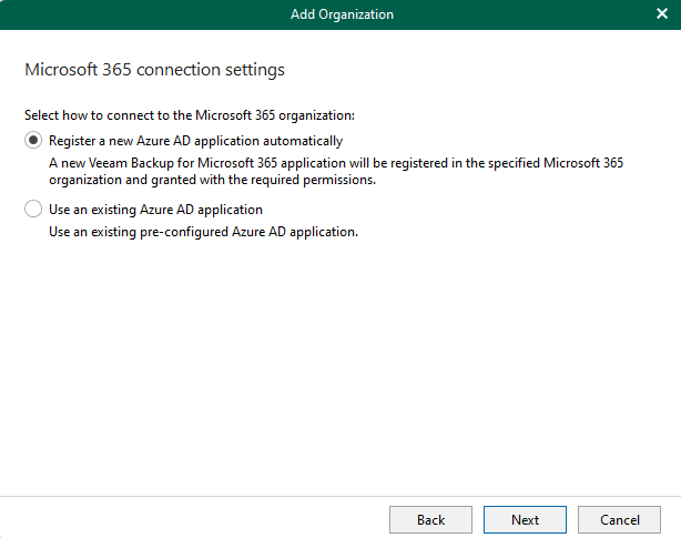 Veeam Backup Microsoft 365 Configuration