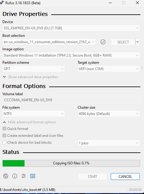 Windows 11 BIOS settings